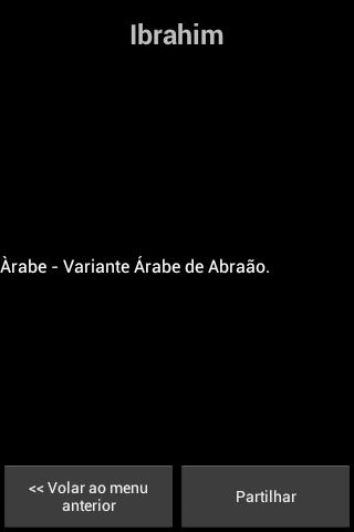 Nomes e seus significados