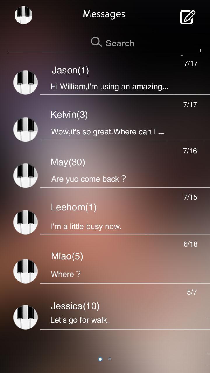 (FREE) GO SMS PRO PIANO THEME