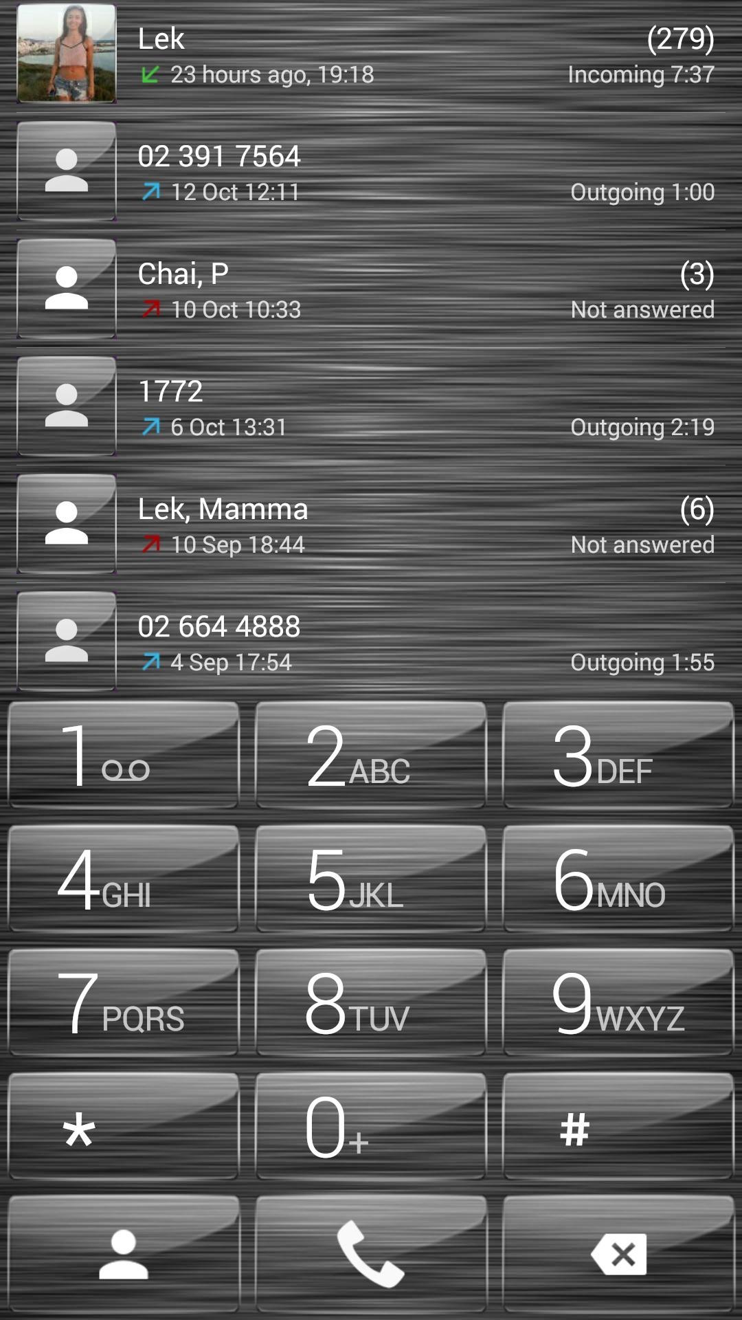 Dialer Theme Brushed Glass