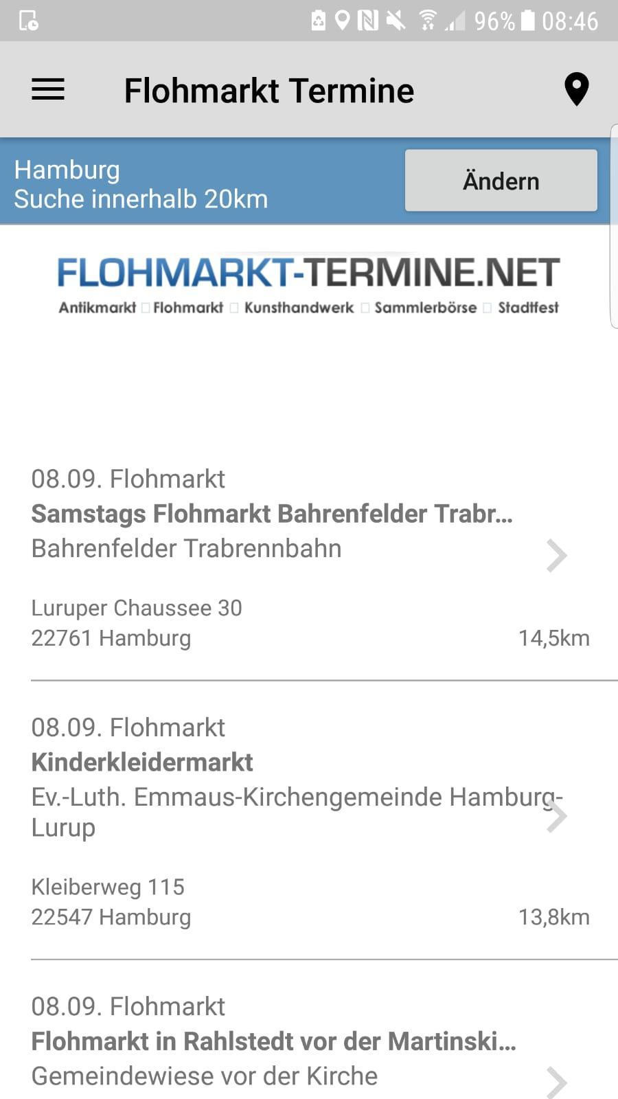 Flohmarkt Termine