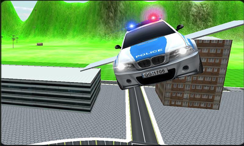Extreme Flying Police Car 3D