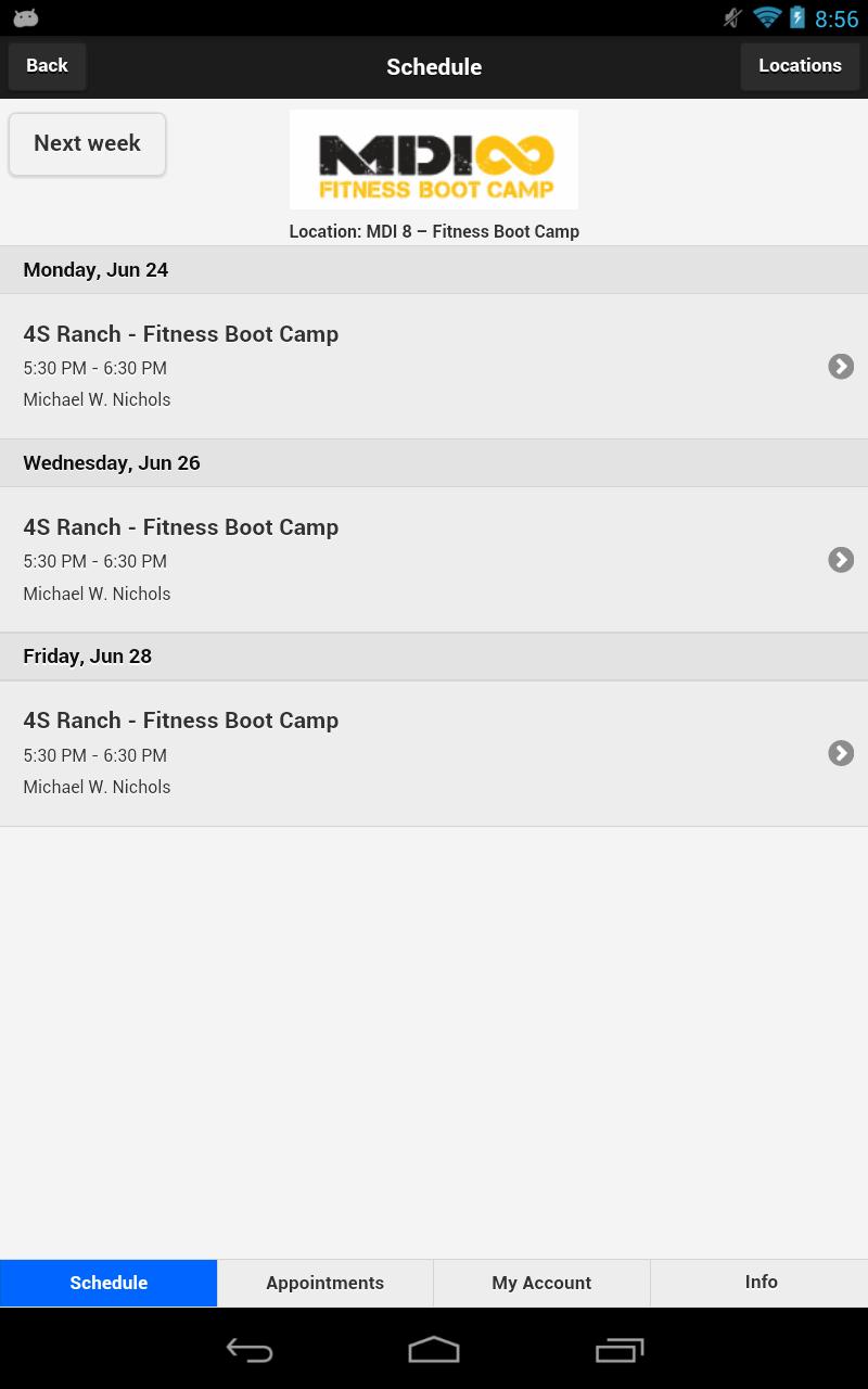 MDI 8 FITNESS BOOT CAMP