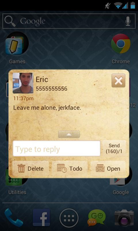 Go SMS Da Vinci Theme