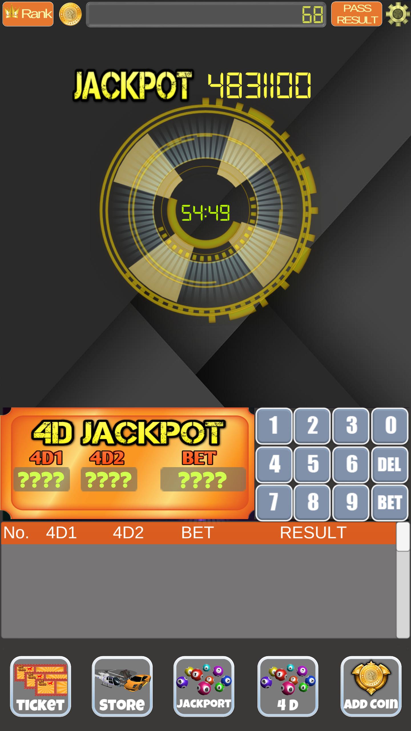 4D Live Lottery Game