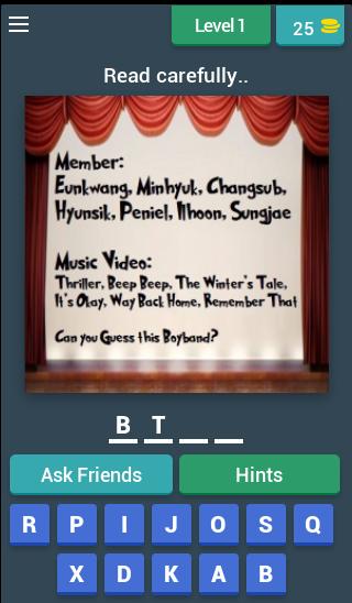 Guess Kpop Boyband 2016