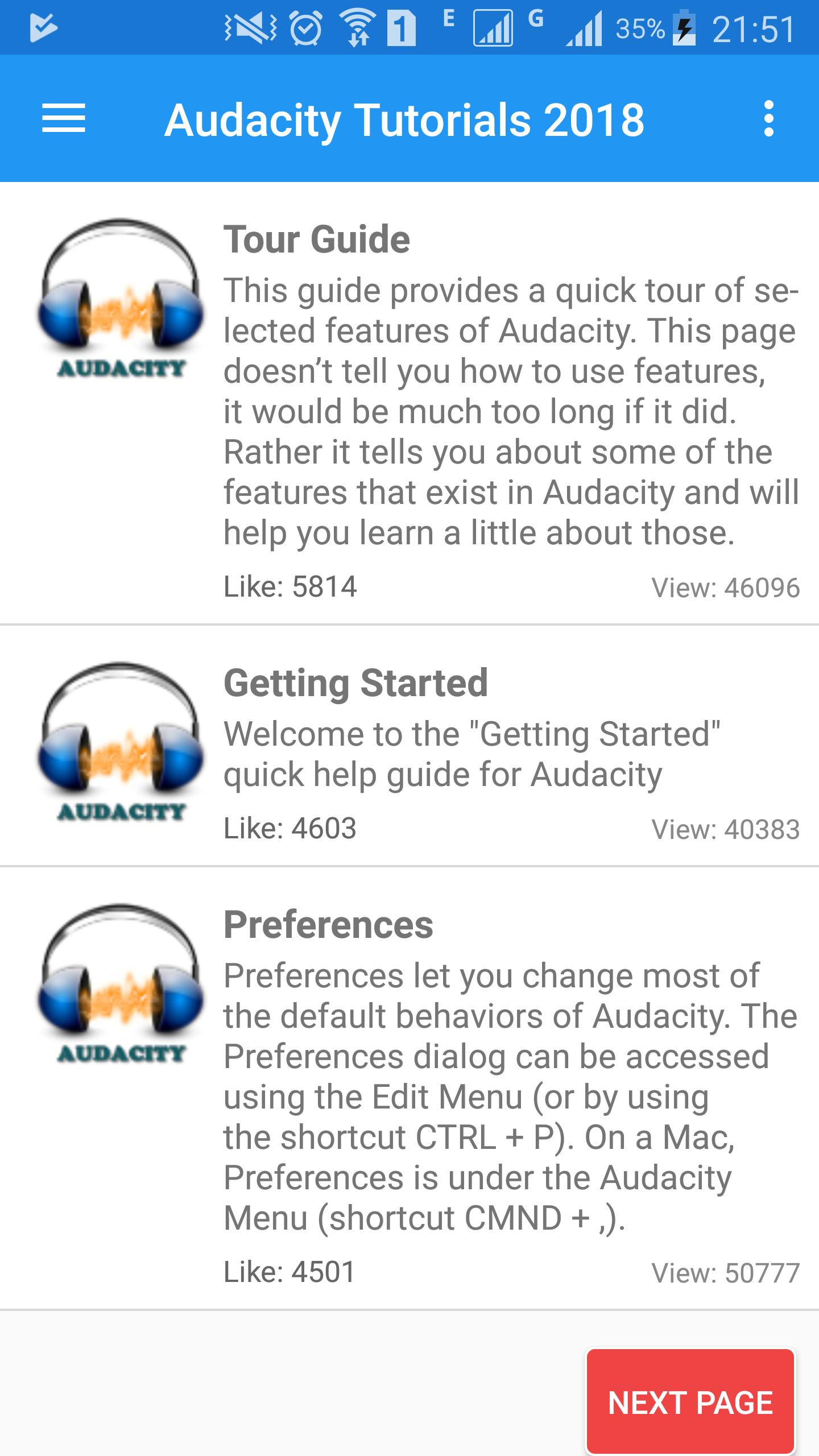 Tutorials for Audacity 2018