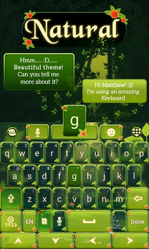 Natural GO Keyboard Theme