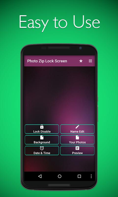 Photo Zipper Lock Screen