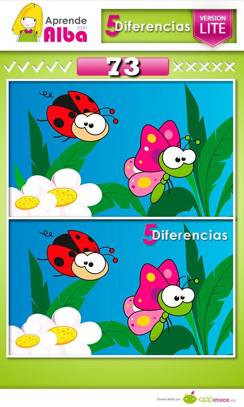 Juego Educativo: 5 Diferencias