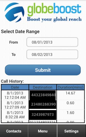 Globeboost Long Distance App