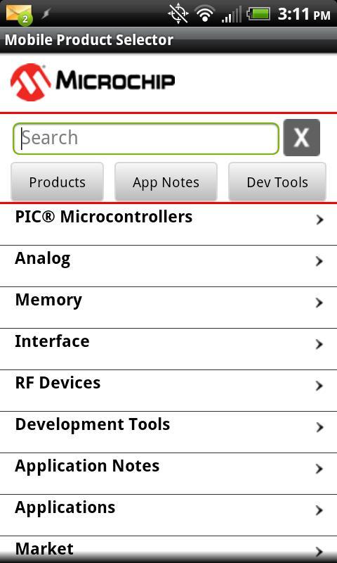 Mobile Product Selector