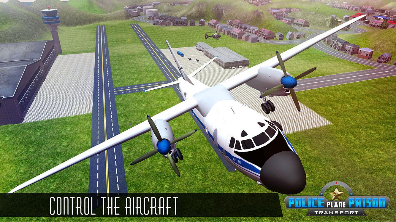 US Police Prisoner Plane Transporter Game