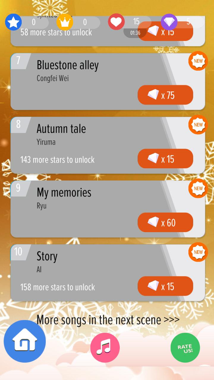 Gold Magic Piano Tiles