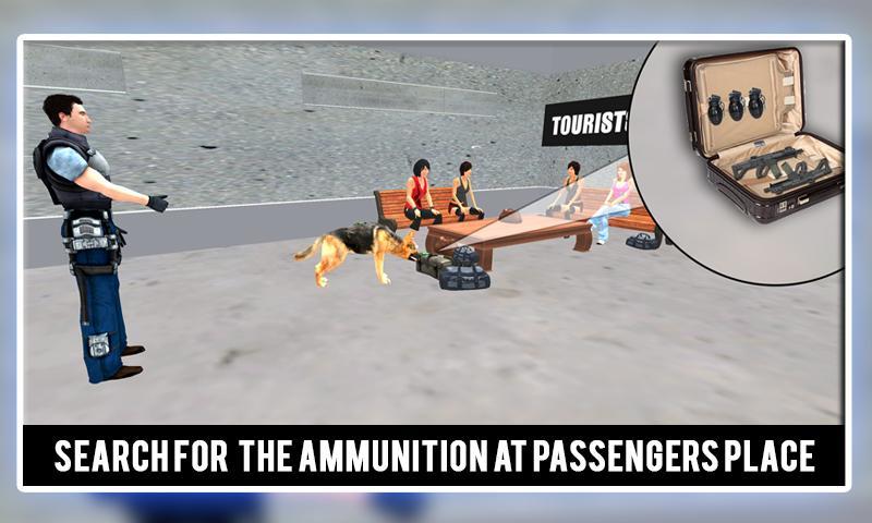 Police Dog Tourist Bus Station