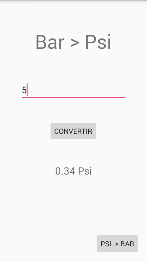 Converter: Bar - Psi