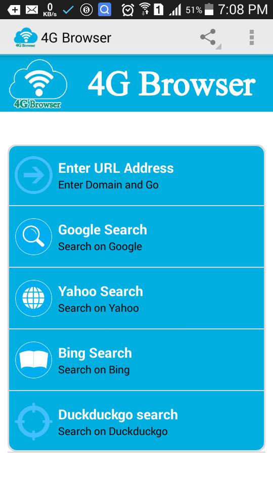 4G Speed Web Browser