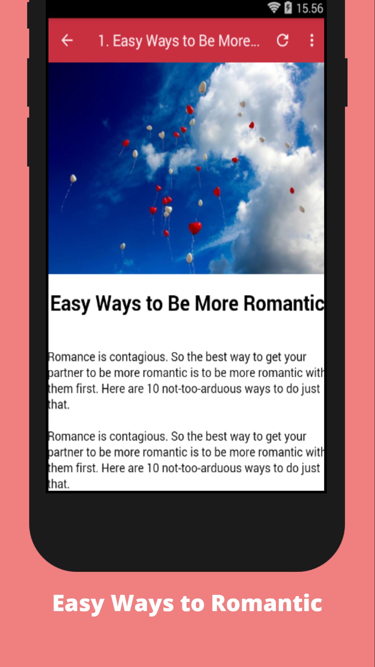 How to Be Romantic Advice