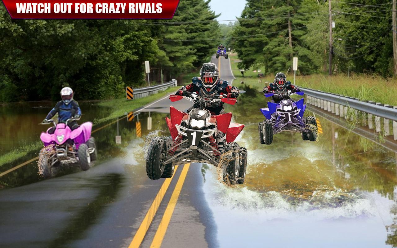 ATV Quad Bike Airborne Racing