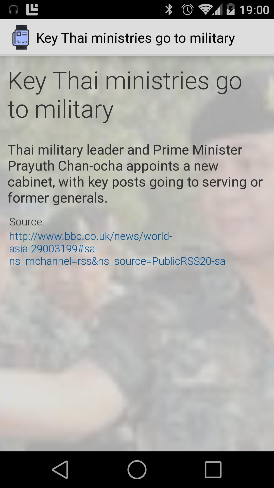 Wearable News Reader