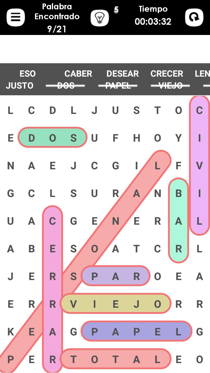 Word Search Spanish