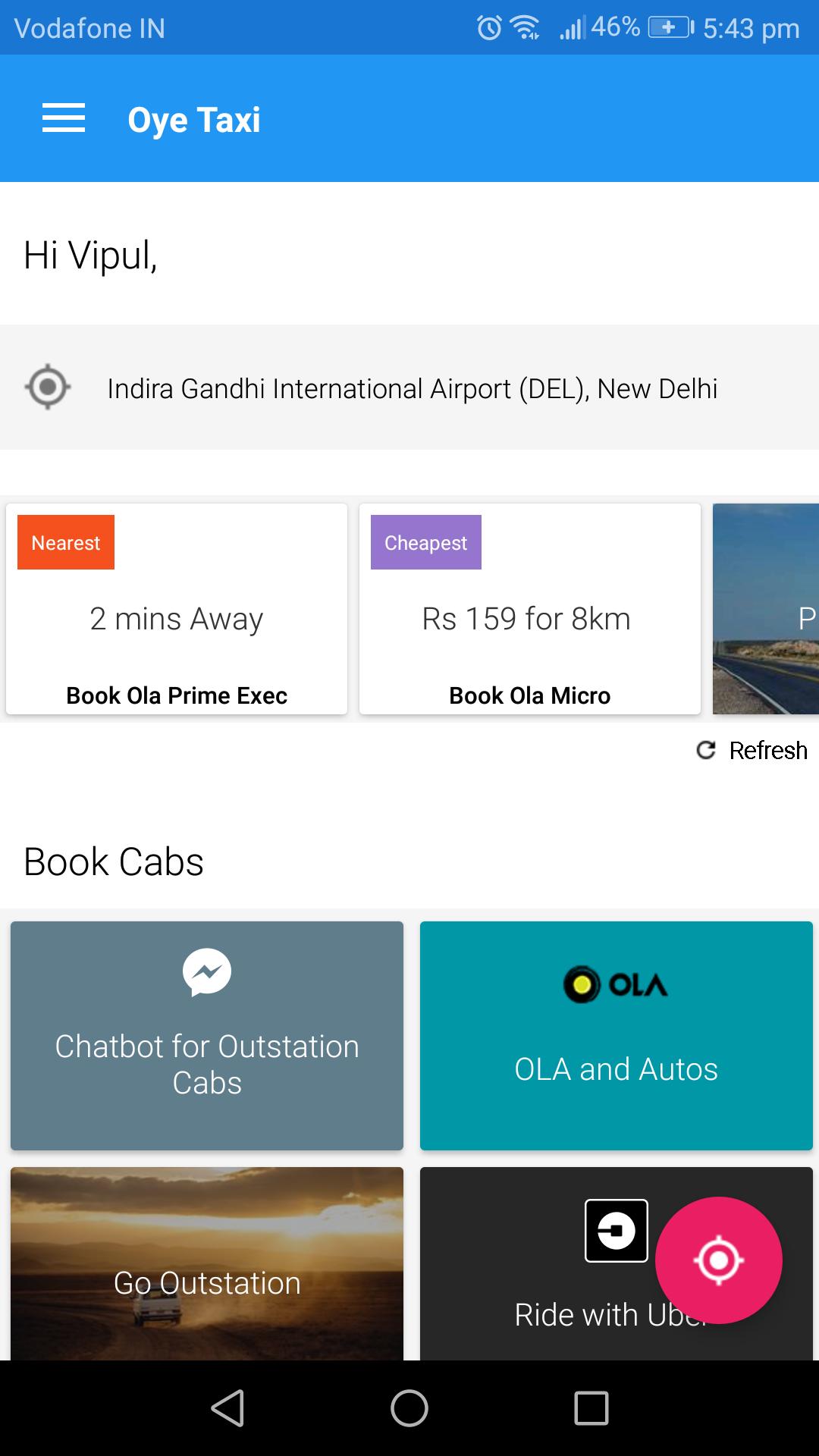 Oye Taxi - Book cheapest cabs in India