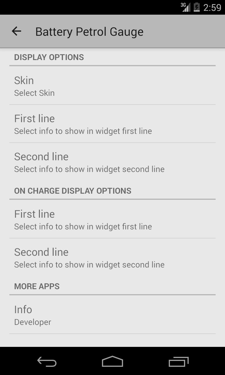 Battery Level Petrol Gauge