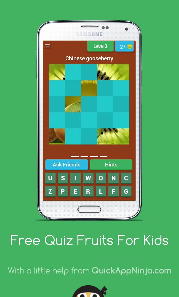 Free Quiz Fruits For Kids