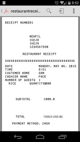 Receiptish - Receipt Generator