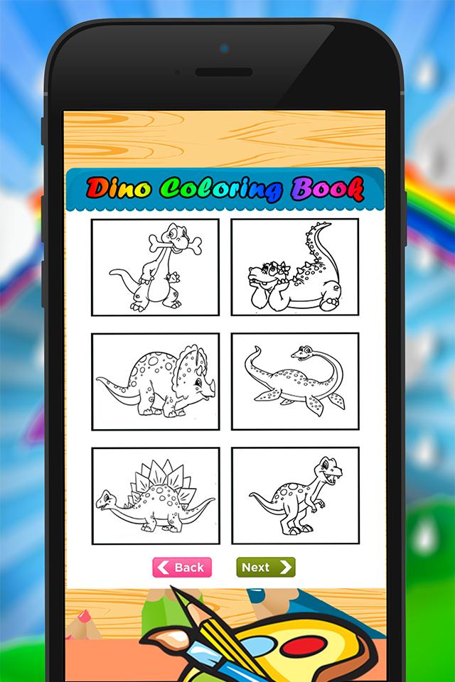 Dino Coloring drawing book