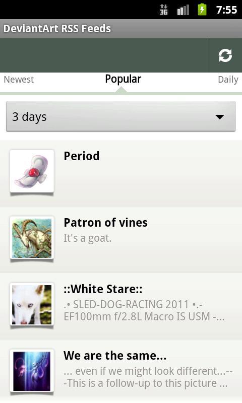 DeviantArt RSS Feeds