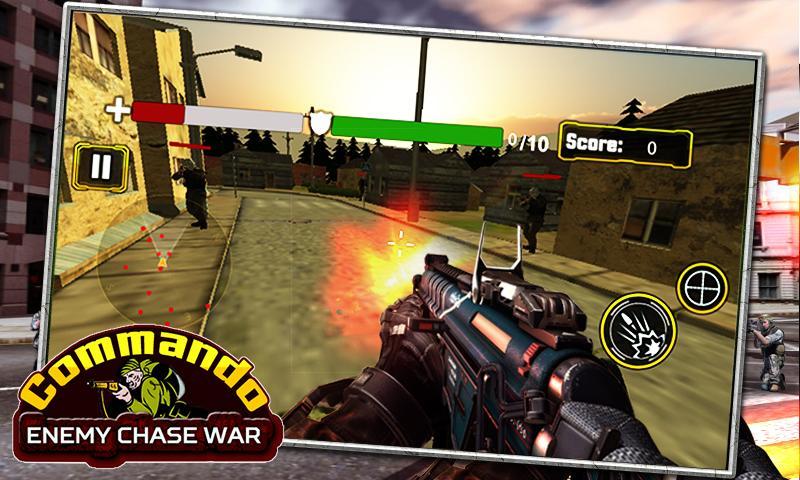 Commando Enemy Chase War
