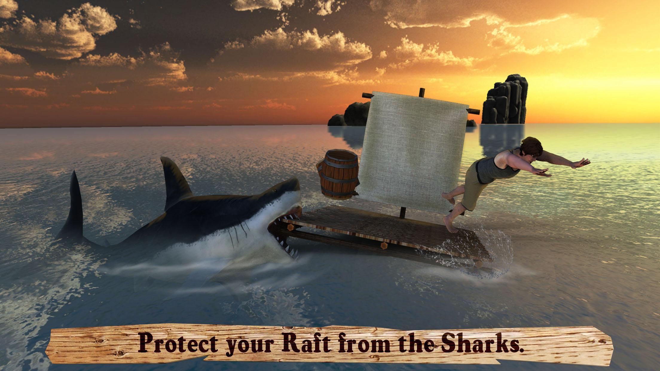 Raft Survival Shark Hunter 3D