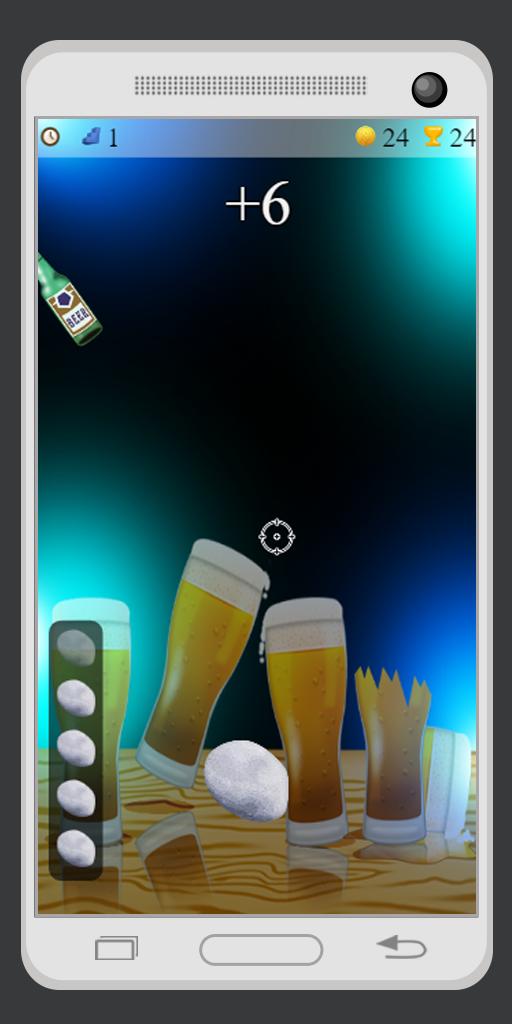 smash beer shoot game