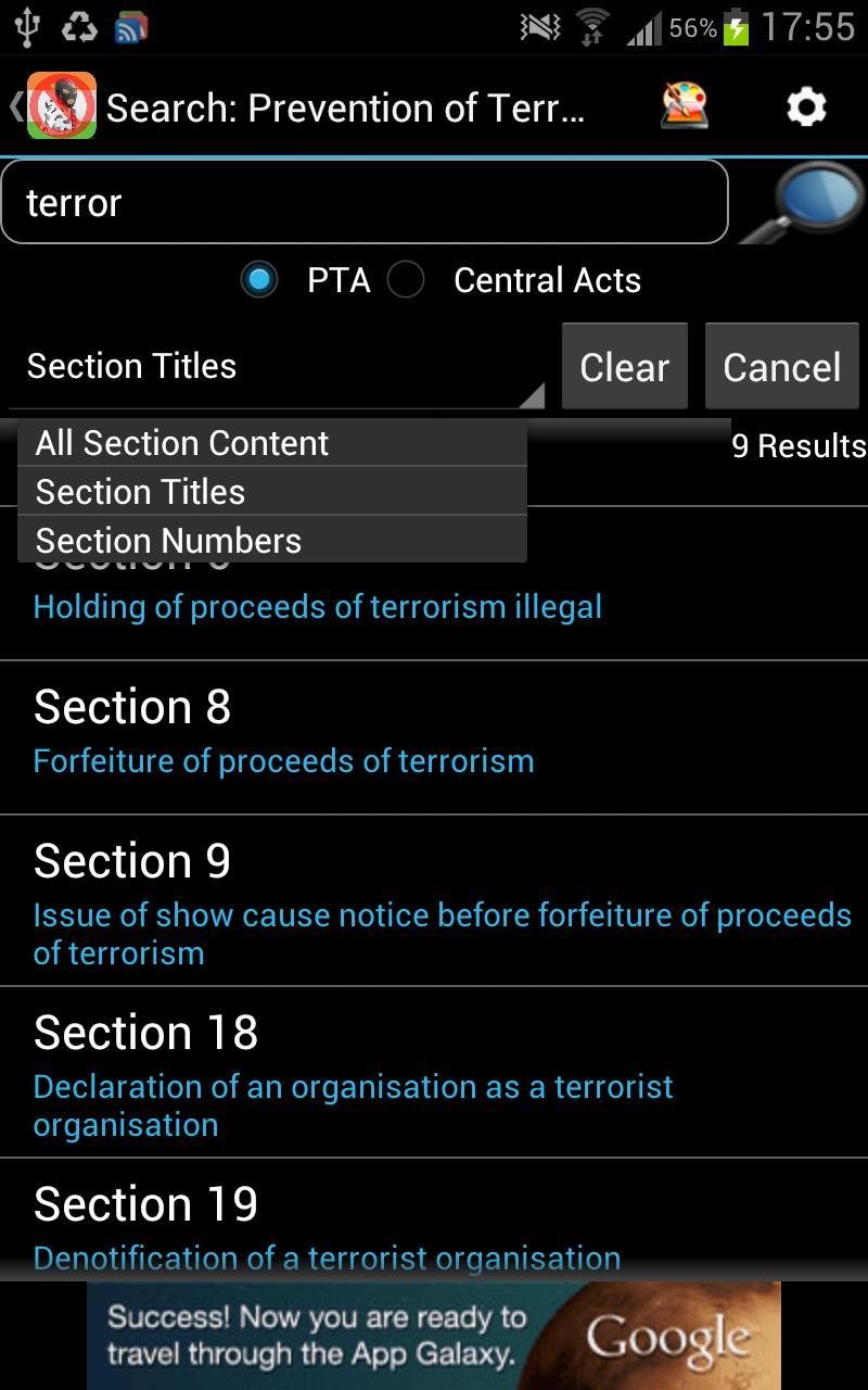 Prevention of Terrorism Act