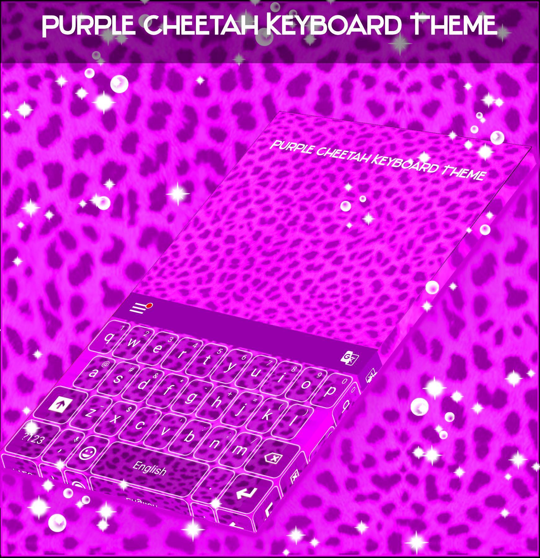Purple Cheetah Keyboard Theme