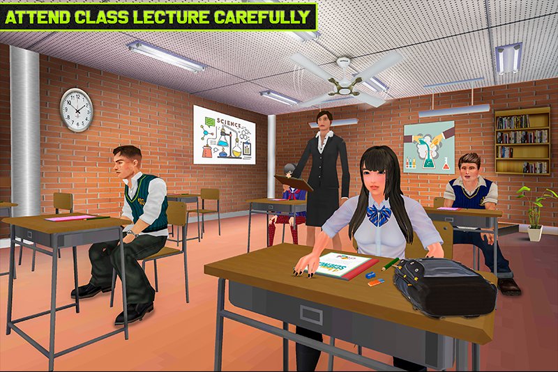 Virtual High School Life Sim