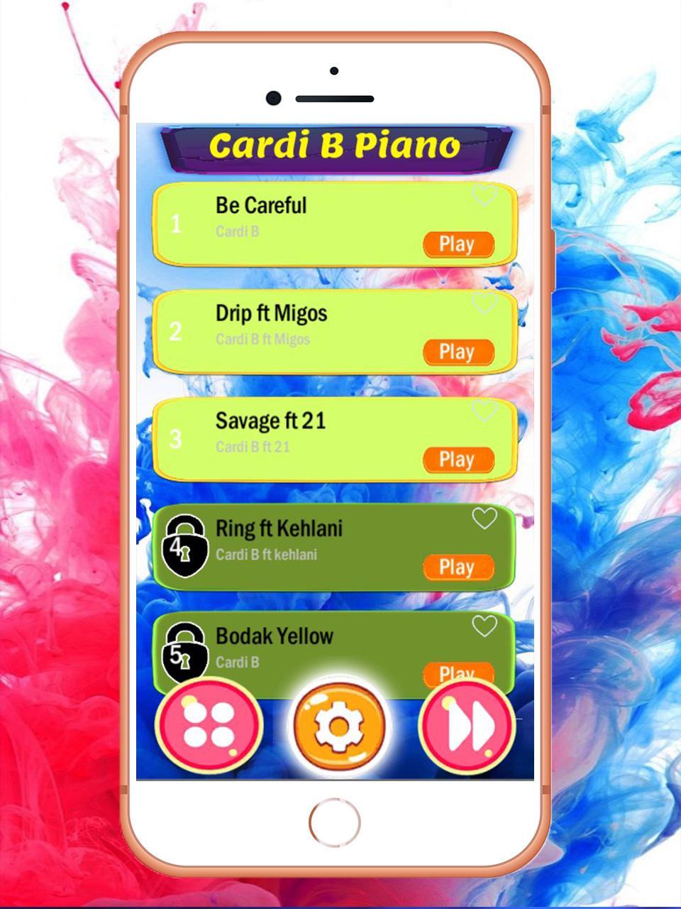 Best CARDI B Tap Tiles Piano