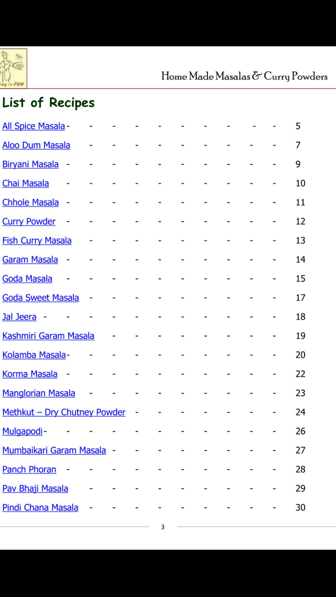 Homemade Masala Recipes