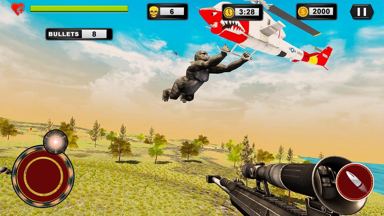 Real Gorilla Hunter Offline Shooting Game