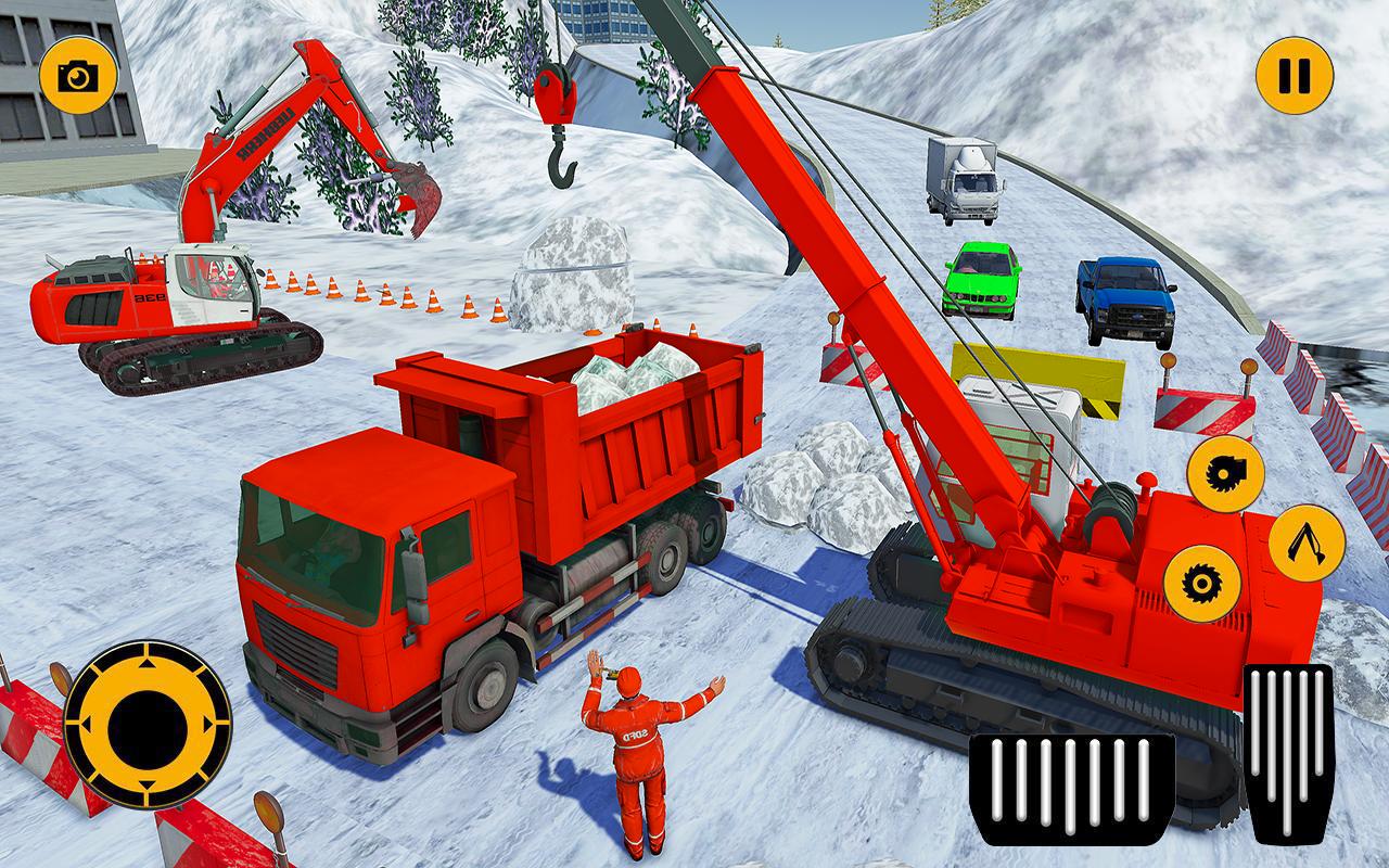 Real Snow Excavator Simulator 2019