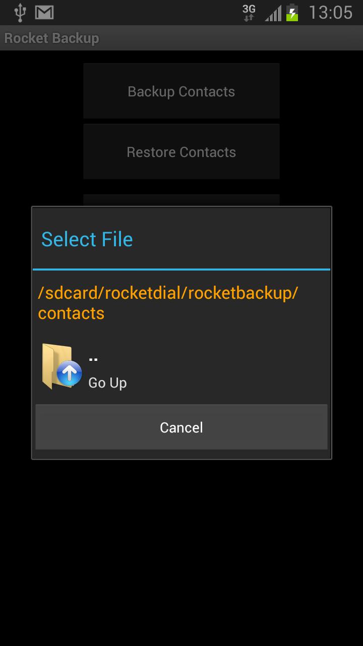 Rocket Backup (SMS&Contacts)