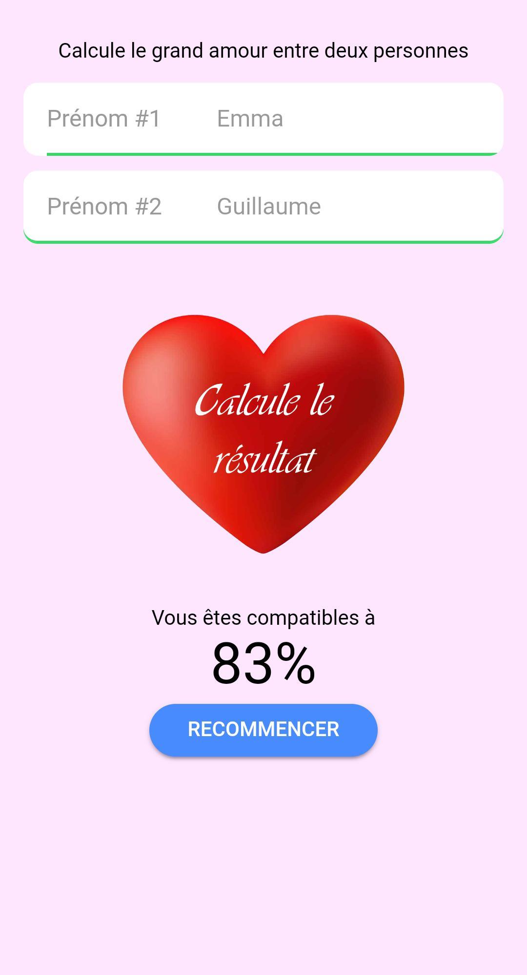 Calculette de l'Amour