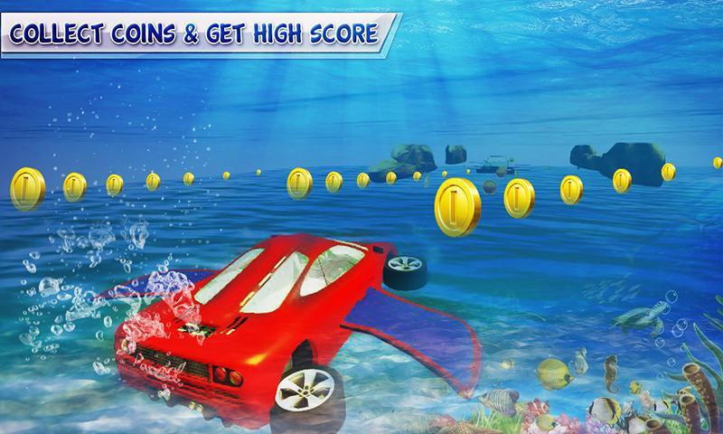 Floating Under Water Car 3d