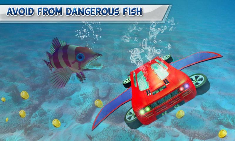 Floating Under Water Car 3d