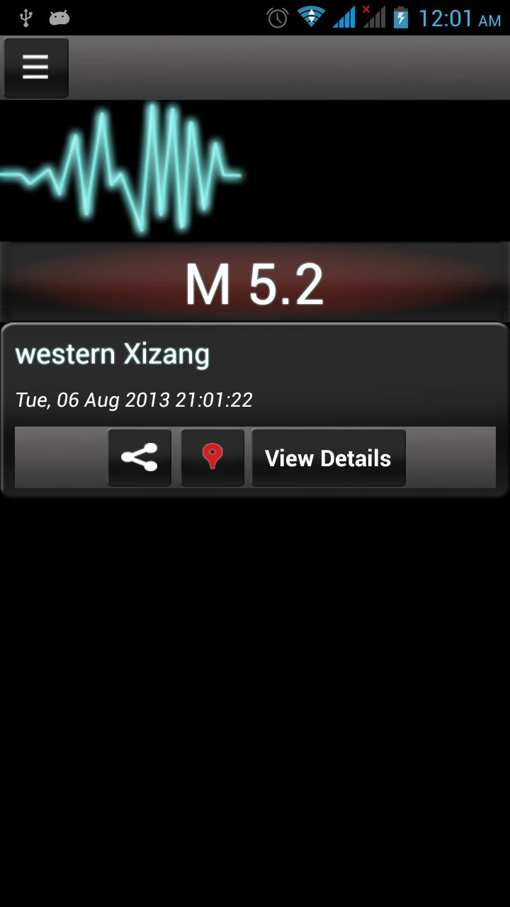 2.5+ Earthquake Detector