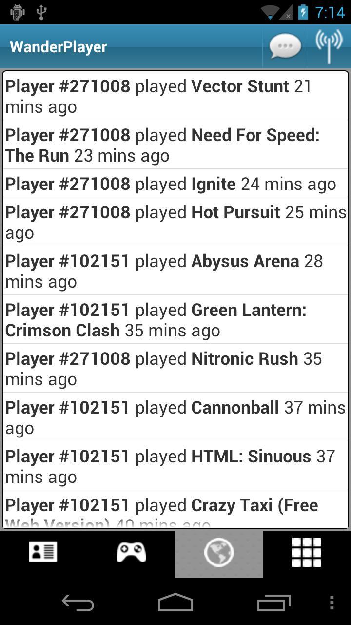 WanderPlayer - Game Controller