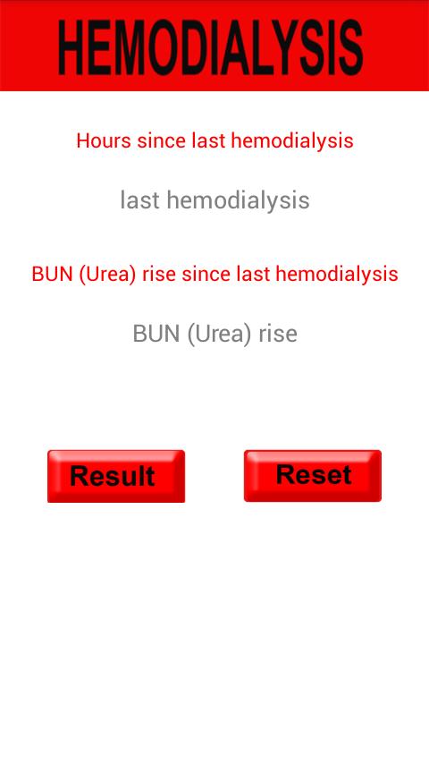 PCRC Hemodialysis