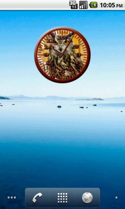 BoP 4 Horned Owl Analog Clock