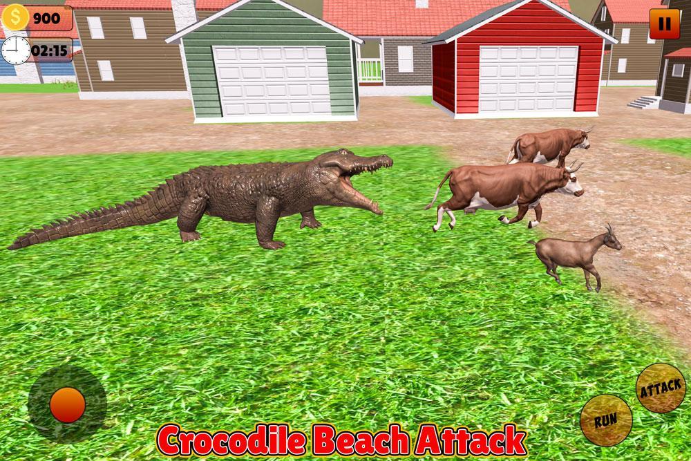 Angry Crocodile Beach Attack Simulator