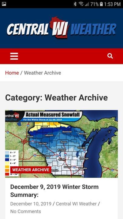 Central WI Weather
